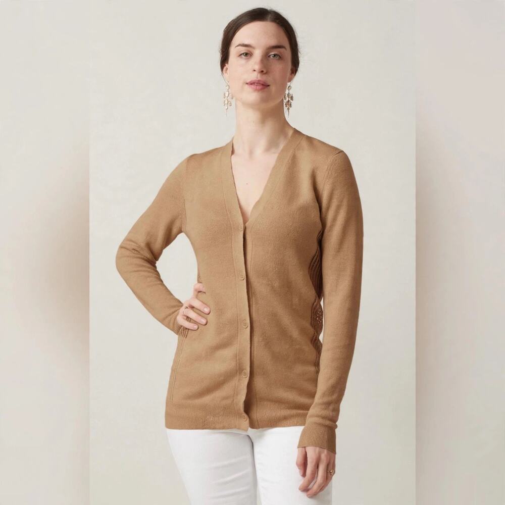 Rachel Comey Sur tan linen long cardigan sweater WOMENS MEDIUM